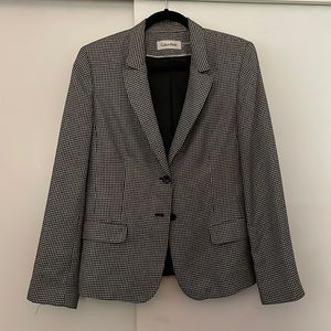 Calvin Klein Gingham Blazer
